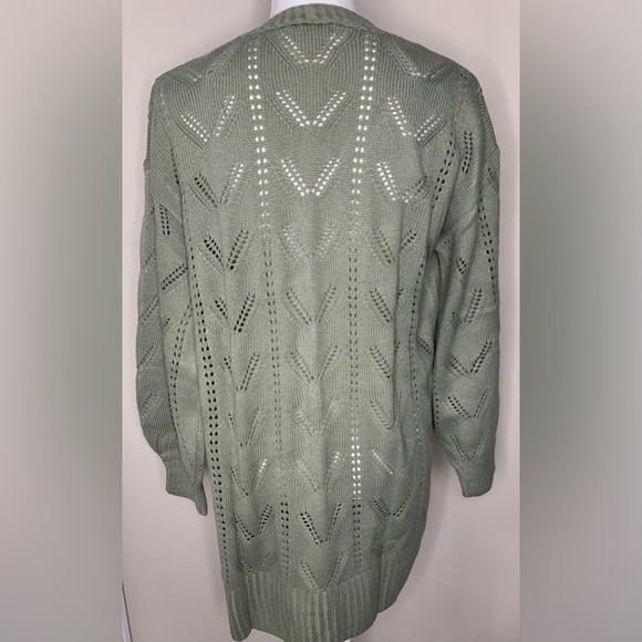 Pinque Open Front Cardigan Knit Sweater Women Medium New Without Tags - Picture 2 of 8